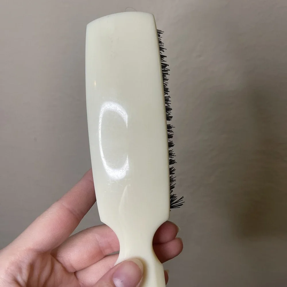 Vintage FULLER nylon Bristle Hair Brush 6 Rows 8